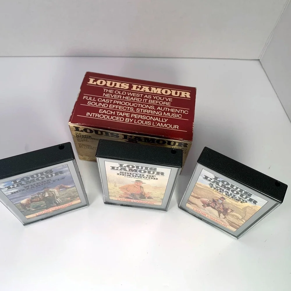 Louis L'Amour - The Chick Bowdrie Box Set Audio Book 3 Cassette Tapes‎